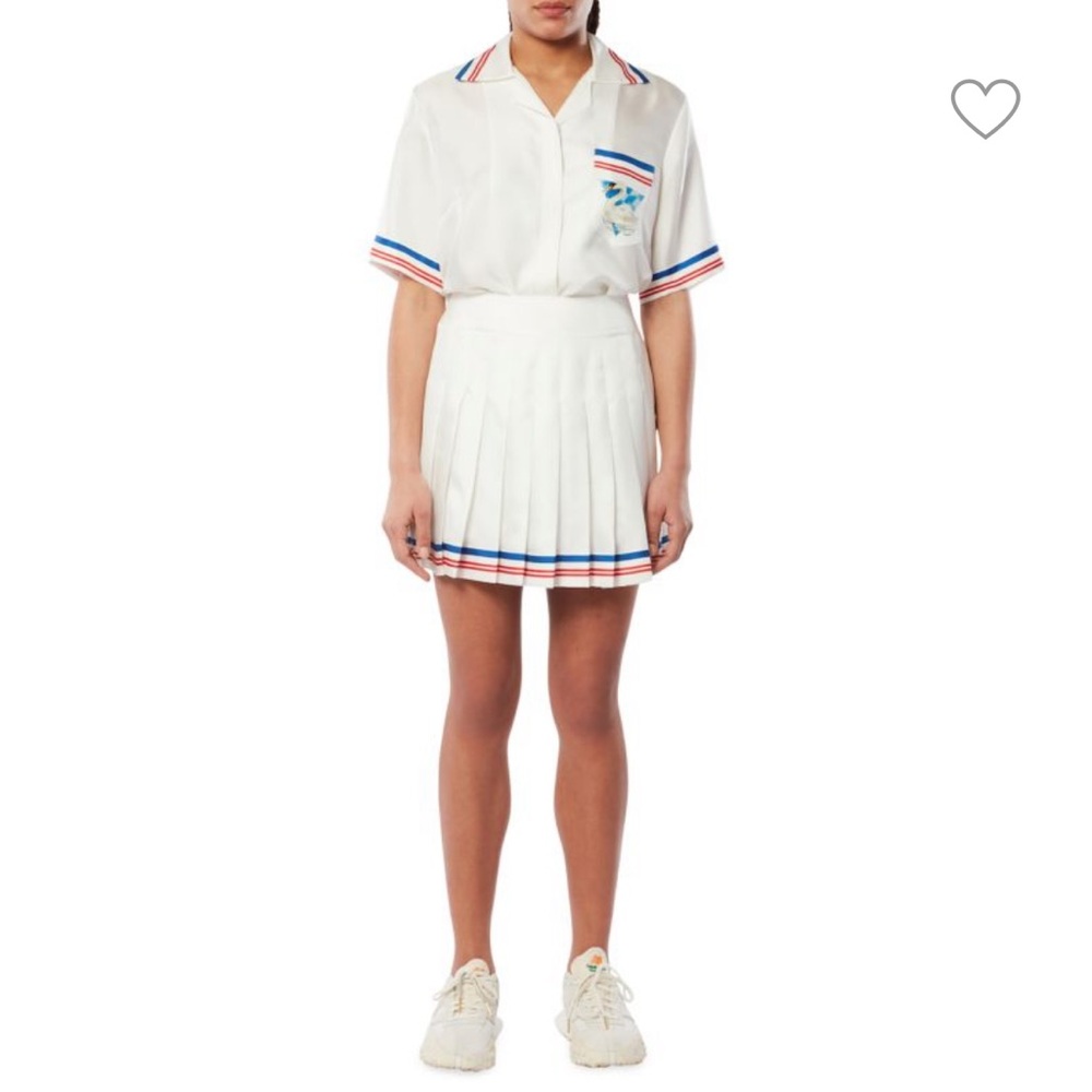 Casablanca Par Avion Tennis Skirt